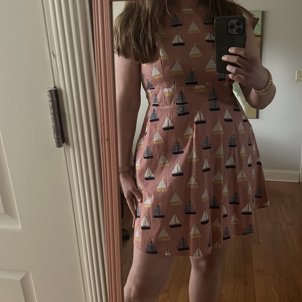 SM Wardrobe New York women’s sailboat dress NWT
